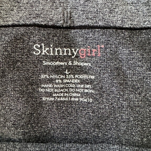 Skinnygirl Smoothers & Shapers Women's Gray Shorts Size Large Shapewear - Picture 4 of 10